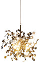 MIRODEMIÂ® Villeneuve-d'Entraunes | Nordic Chandelier in a Modern Style, Golden, 1 Head, Cool Light