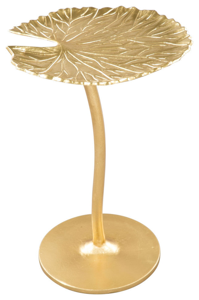Sofa Side Table, Aluminum, Metal, Gold, Living Lounge Cafe Lobby Hospitality