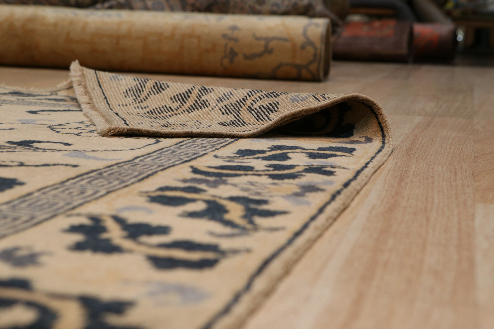 Gold Transitional All Over Ningxia Area Rug