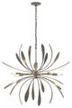 Dahlia Chandelier, Natural Iron Finish