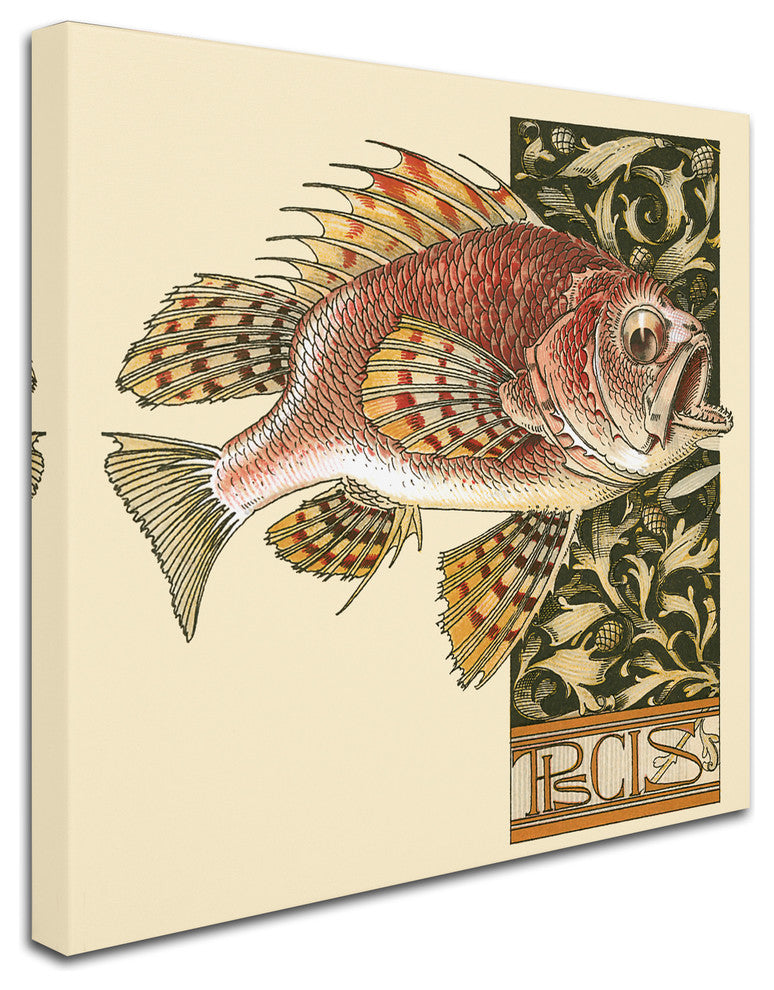 Vintage Apple Collection 'Seder Fish' Canvas Art, 35x35