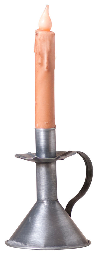Candle Stand in Antique Tin