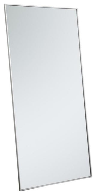 Elegant Decor Eternity 72" x 36" Contemporary Metal Frame Mirror in Silver