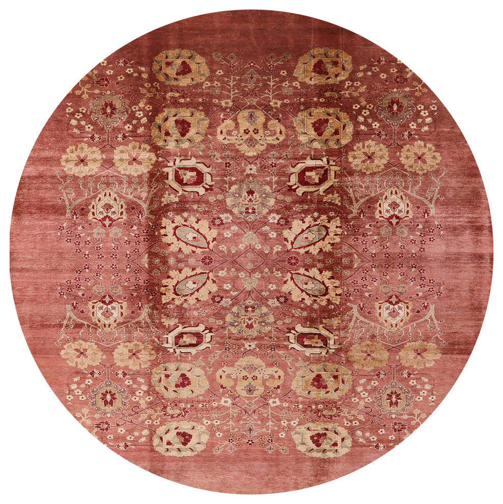 Ahgly Company Indoor Round Mid-Century Modern Area Rugs, 6' Round