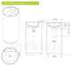 Fine Fixtures Crestview Pedestal, Pure White