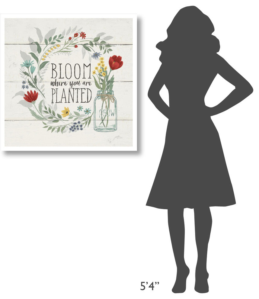 "Blooming Thoughts III" Digital Paper Print by Janelle Penner, 32"x32"