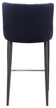 Contemporary Etta Counter Stool Dark Blue - Blue