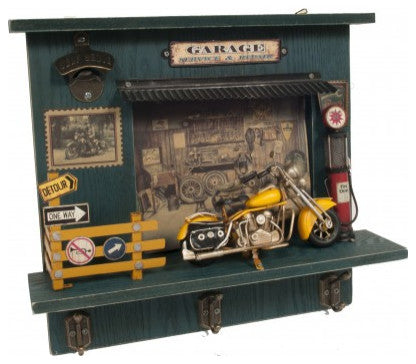Vintage Harley Garage Key Organizer