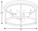 Durrell Collection 2-Light Brushed Nickel 13" Flush Mount