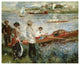 "Oarsmen at Chatou" Digital Paper Print by Pierre-Auguste Renoir, 30"x24"