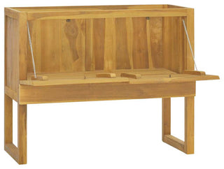 vidaXL Bathroom Cabinet Bathroom Cupboard Storage Cabinet Solid Wood Teak