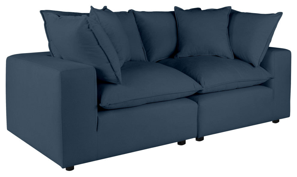 Cali Modular Loveseat, Navy