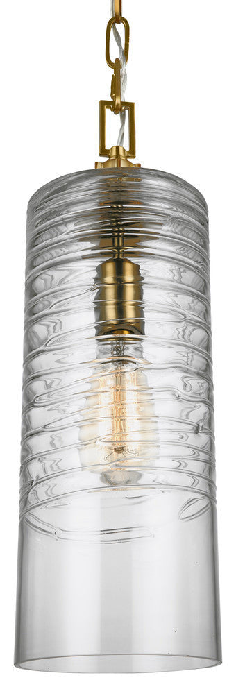 Generation Lighting 1-Light Pendant, Burnished Brass