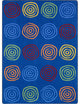 Simply Swirls 10'9" X 13'2" Area Rug, Color Rainbow