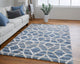 Weave & Wander Caide Contemporary Rug, Blue, 10'x14'