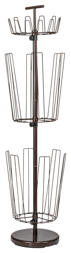 3-Tier Boot Storage Tree, Matte Black, Matte Bronze