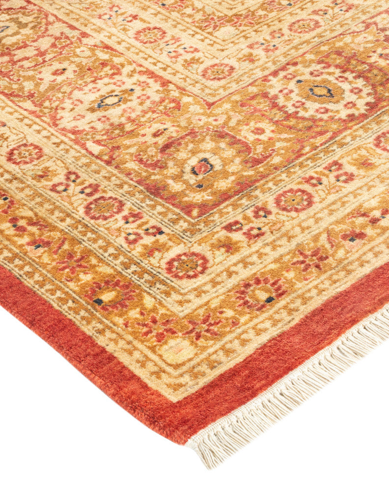 Mogul, One-of-a-Kind Hand-Knotted Area Rug Orange, 6'2"x9'4"