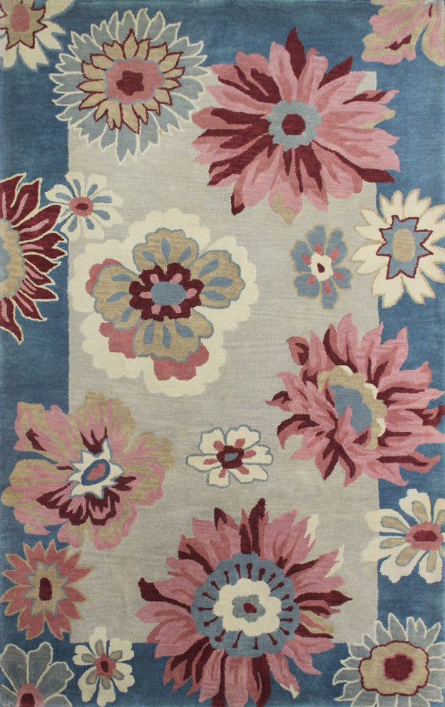 Beige Hand Tufted Rug 5X8