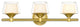 Innovations 311-3W-SG-CLW-LED 3-Light Bath Vanity Light, Satin Gold