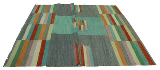 Winchester Kilim Edison Light Blue/Gray Rug, 6'8x9'9