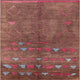 Ahgly Company Indoor Square Mid-Century Modern Area Rugs, 5' Square
