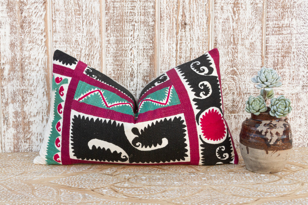 Olma Gul Suzani Lumbar Pillow