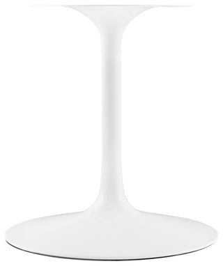 Modern White Tulip 78" Oval Wood Top Dining Table