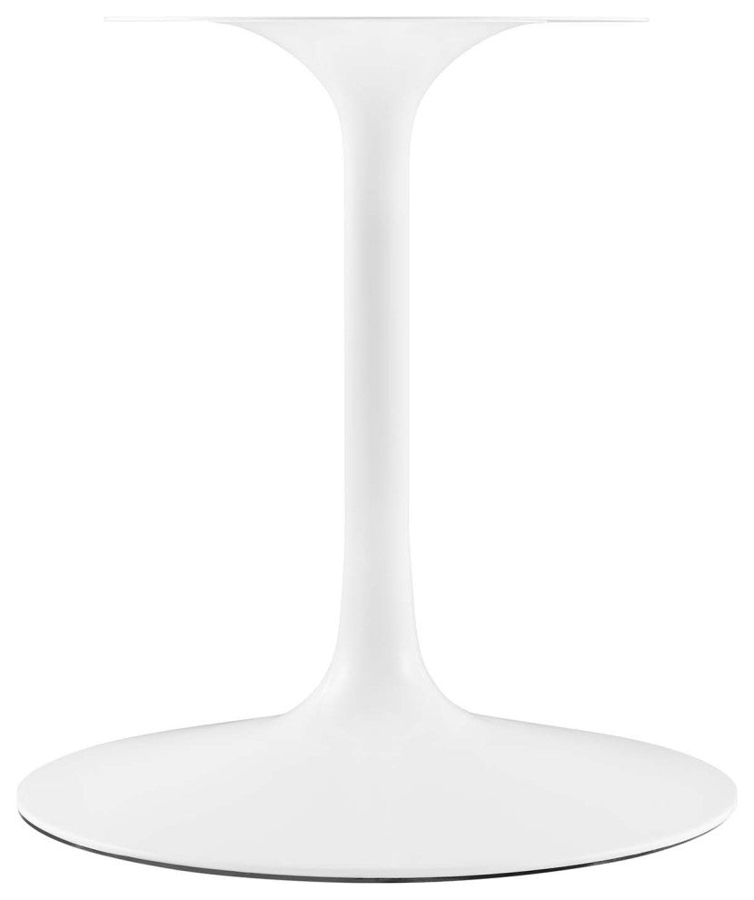 Modern White Tulip 78" Oval Wood Top Dining Table