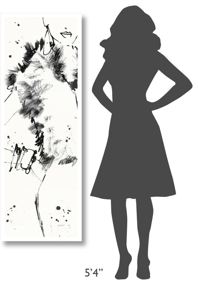 "Fashion Strokes VIII" Digital Paper Print by Anne Tavoletti, 20"x56"