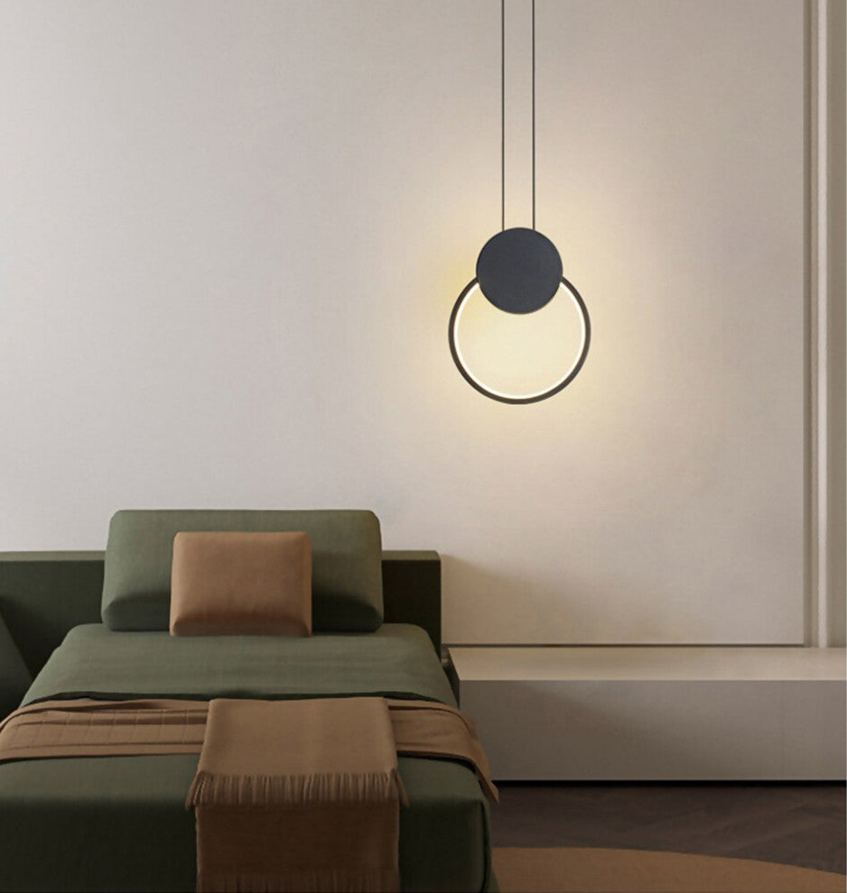 MIRODEMIÂ® Bouyon | Modern LED Minimalist Creative Long Pendant Light, Round