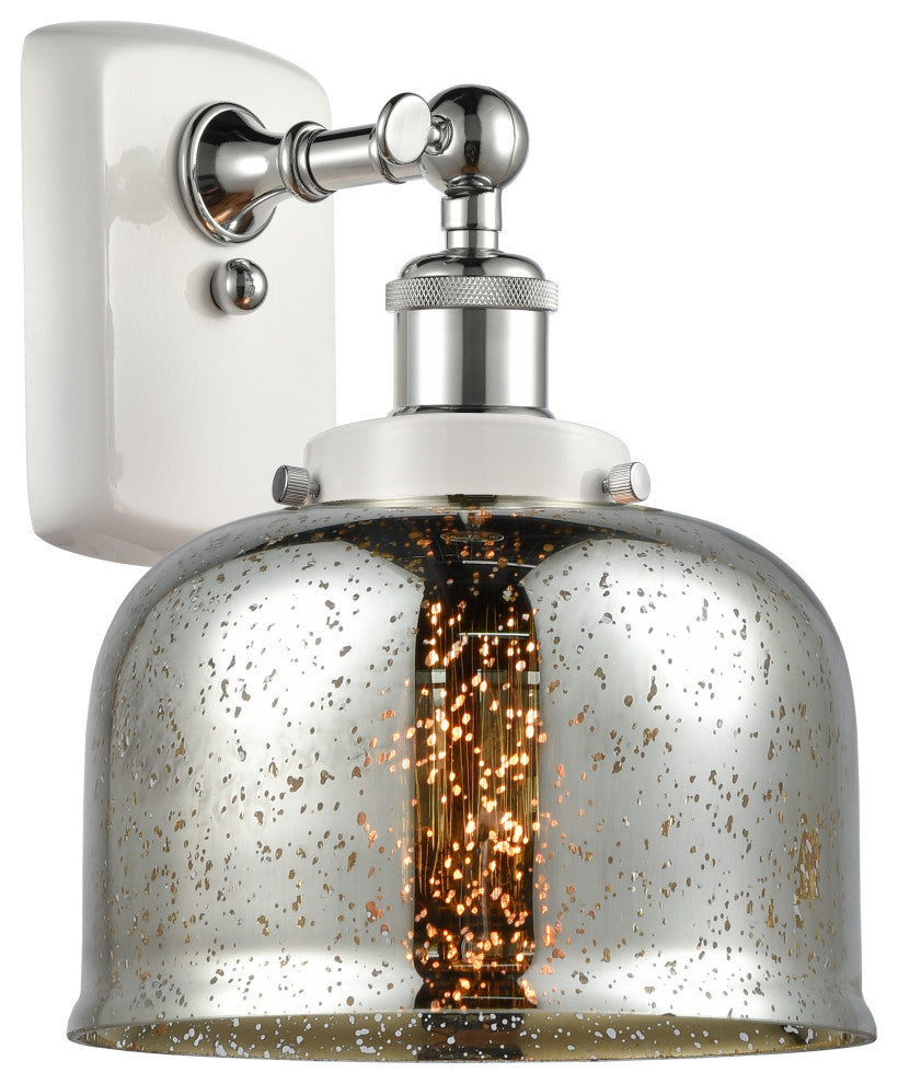Innovations 916-1W-WPC-G78 1-Light Sconce, White, Polished Chrome
