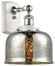 Innovations 916-1W-WPC-G78 1-Light Sconce, White, Polished Chrome