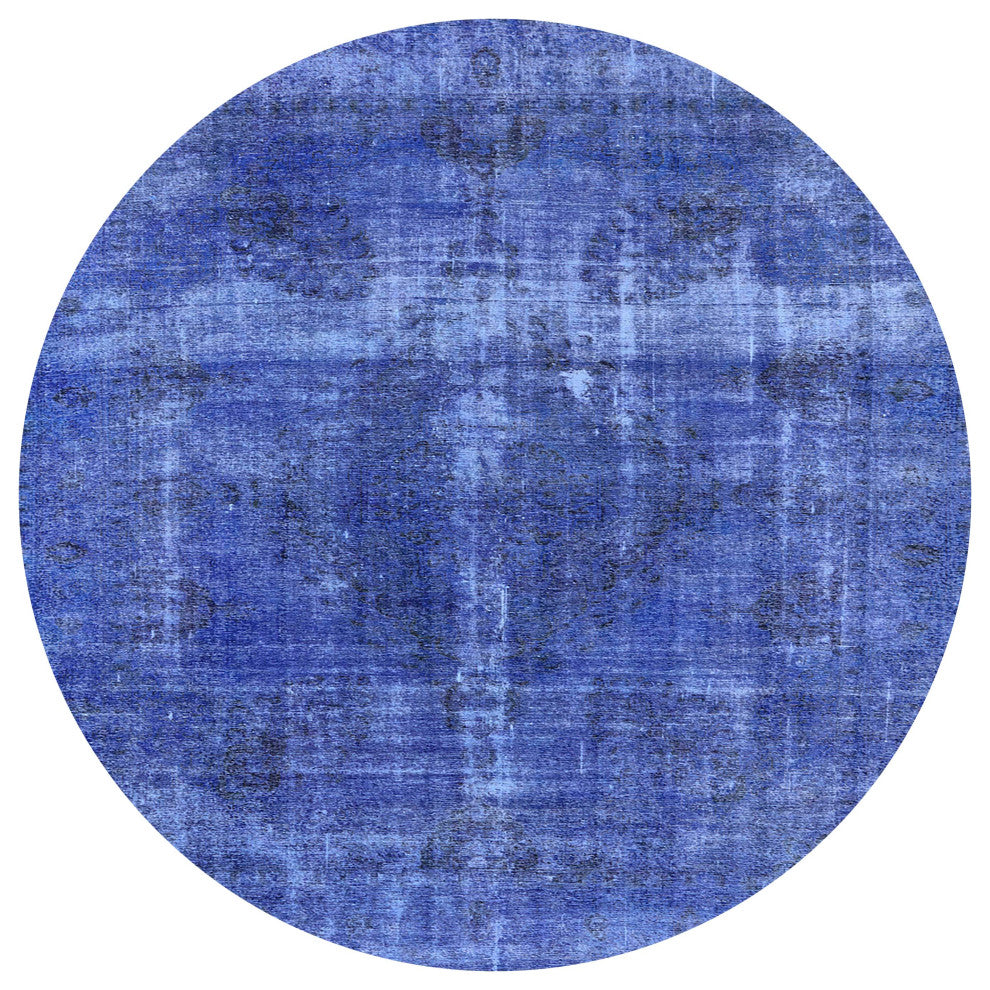 Ahgly Company Indoor Round Mid-Century Modern Area Rugs, 4' Round