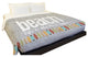 Beach Life, Gray Lightweight Full Queen Duvet Cover