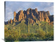 "Saguaro Cacti And Superstition Mounta, Arizona" Artwork