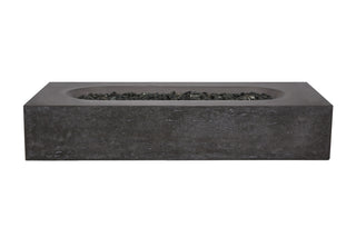 Pyromania Alchemy Concrete Fire Pit Table, 60"x30", Charcoal, Natural Gas