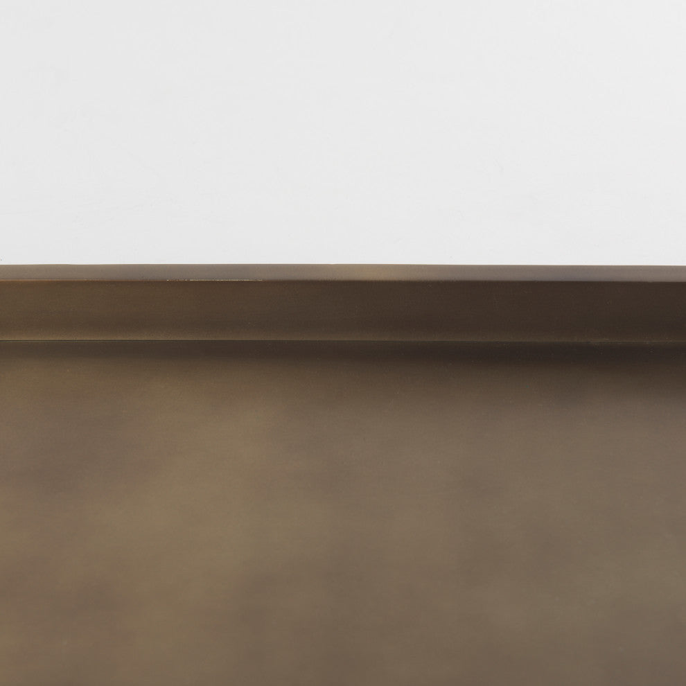 Shay Gold Aluminium Tray, Medium
