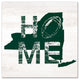 New York Football State Pride 16x16 Canvas Wall Art, Green