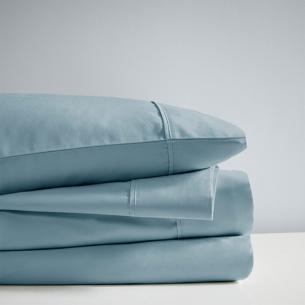 Beautyrest 1000 Thread Count Thermal Management Sheet Set, Blue, King