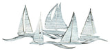 Sailing Fleet Costal, Wooden Wall Decorative Art, Large