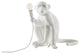 Sitting Monkey Table Lamp, Black