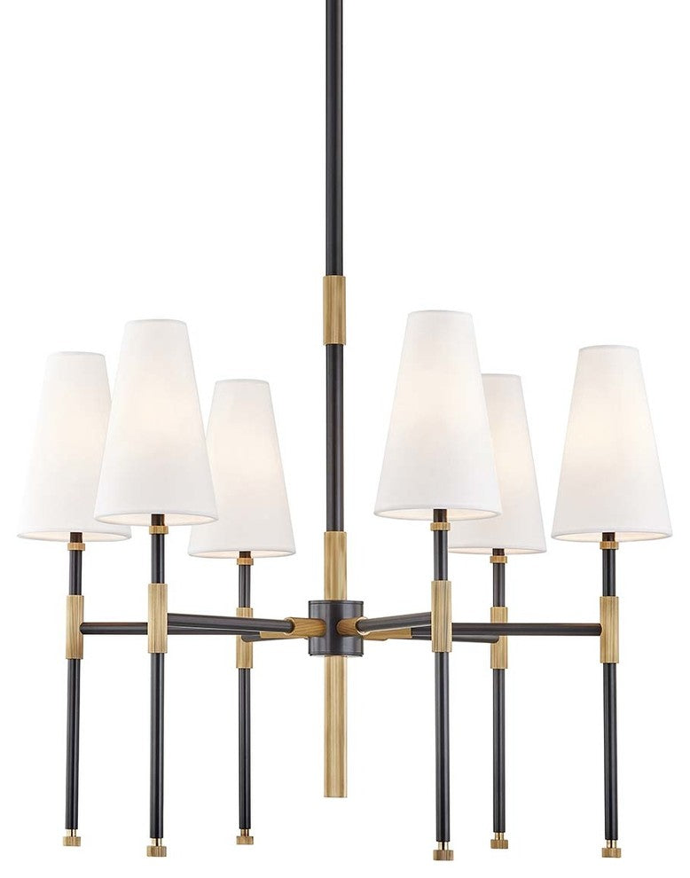 Bowery 6-Light Chandelier, Aged Old Bronze