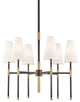 Bowery 6-Light Chandelier, Aged Old Bronze