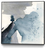 "Winter Current IV" Framed Canvas by Giant Art 20"x20"