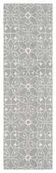 Surya Scott SCT-1008 2'5"x8' Rug, Medium Gray/Cream