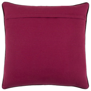 Surya Tambi Burgundy Pillow Shell With Polyester Insert 20"H X 20"W