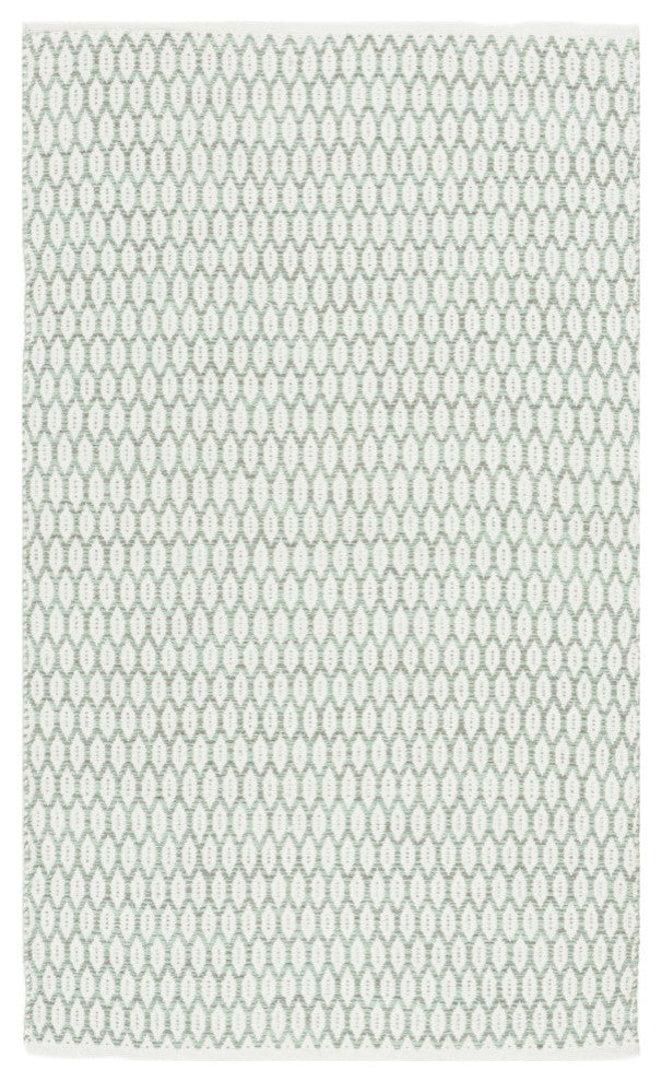 Safavieh Montauk Collection MTK608 Rug, Light Green/Ivory, 3' X 5'