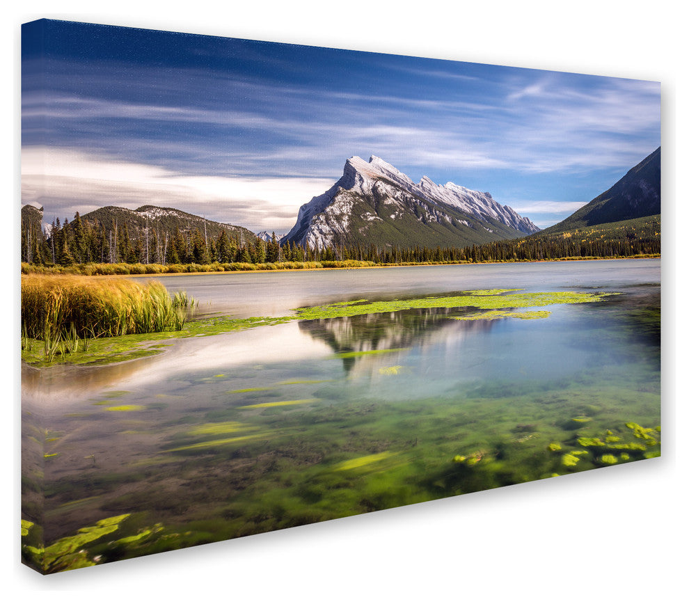 Pierre Leclerc 'Mount Rundle Banff' Canvas Art, 47x30