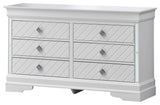 Verona 6-Drawer Dresser, White
