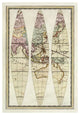 "Globo Terrestre III, 1792" Print by Giovanni Maria Cassini, 32"x46"
